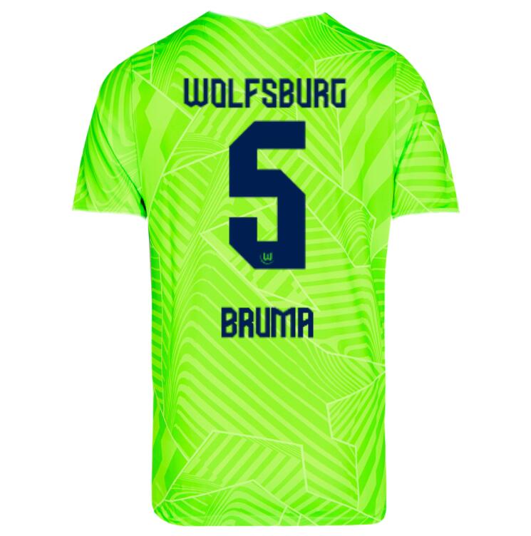 2021/22 Wolfsburg Home Kit Soccer Jersey with Bruma 5 printing